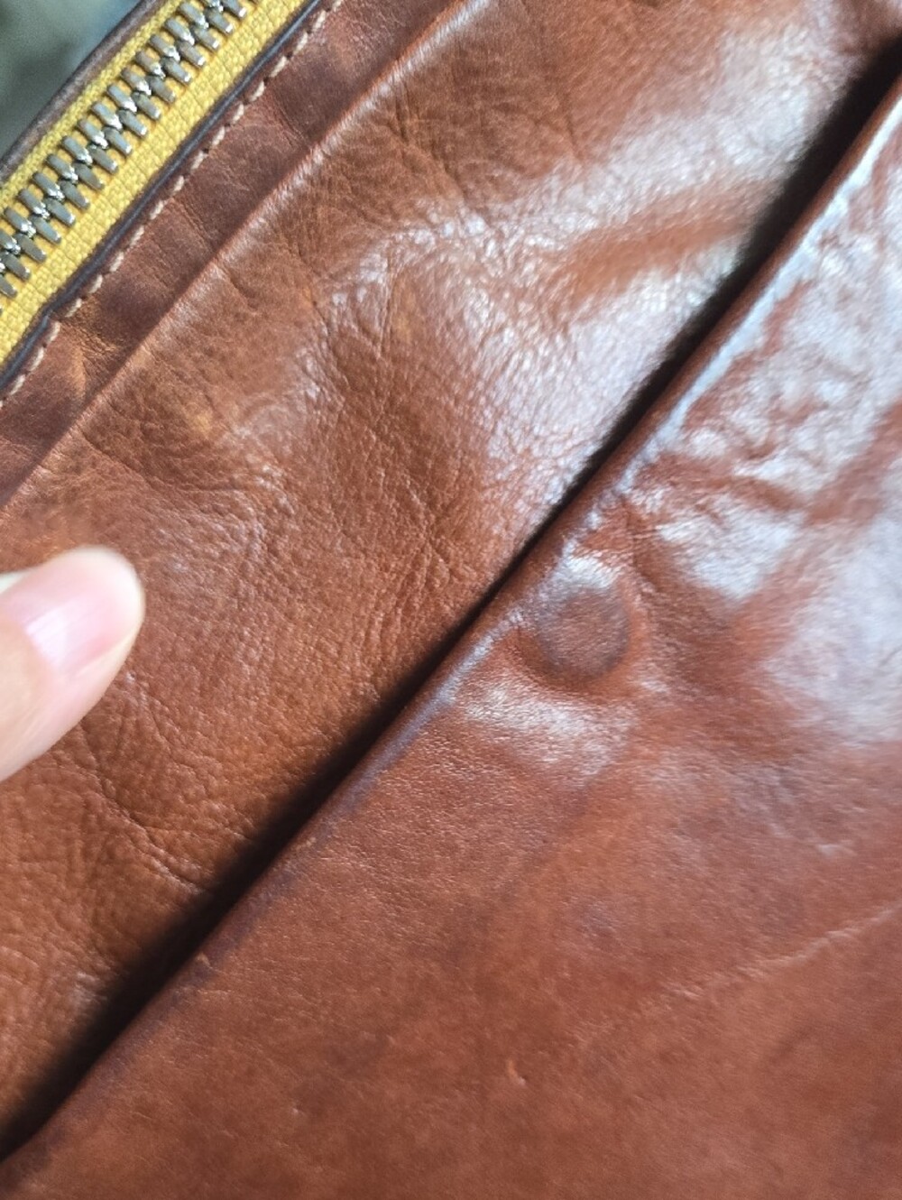 Clare V Mirabel Brown Leather Bag with Gold Hardware - Picture 6 of 15